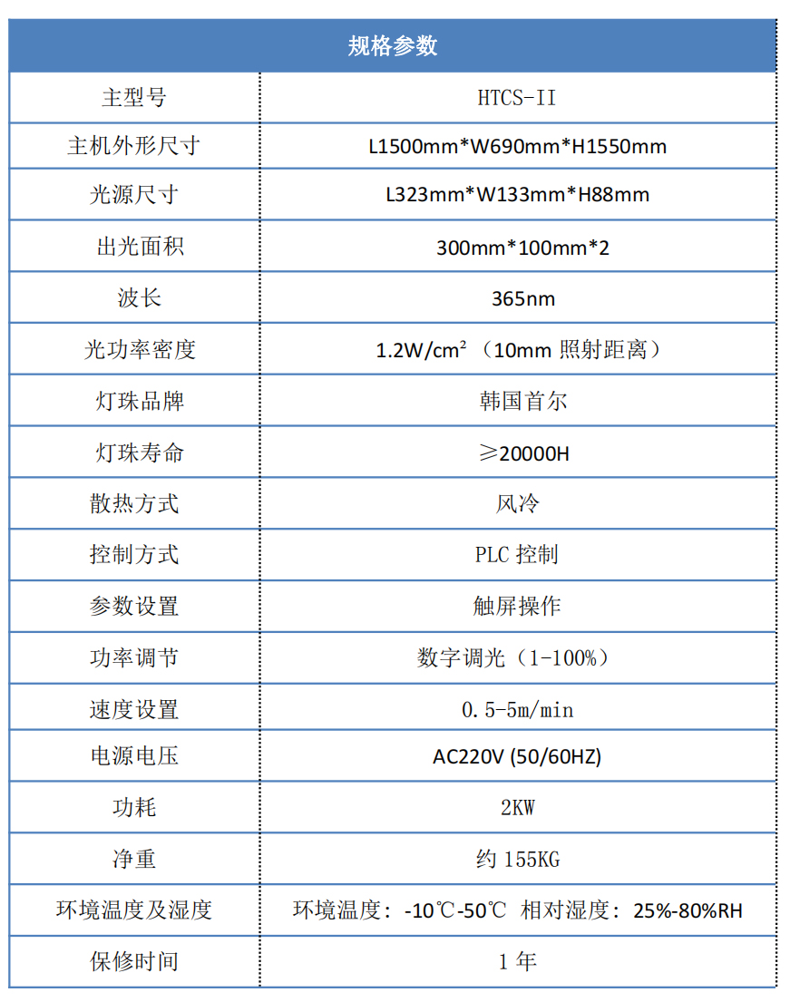 300*100mm uv固化機規(guī)格參數(shù)